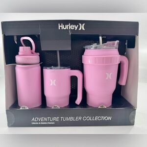 Hurley Adventure Tumbler Collection NEW Insulated Cups Water Bottle Barbie Pink